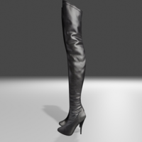 Small Woman Leather Boots 3D Printing 400340