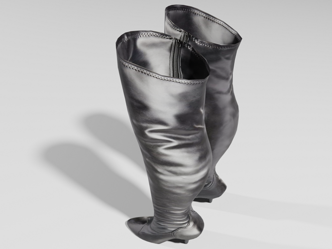 Woman Leather Boots 3D Print 400344
