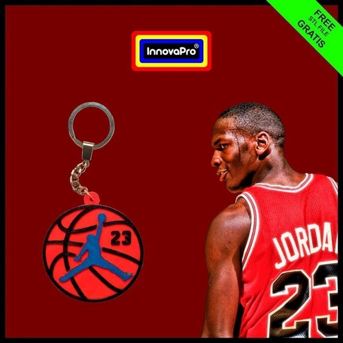 Michael Jordan Keychain 3D Print 400445