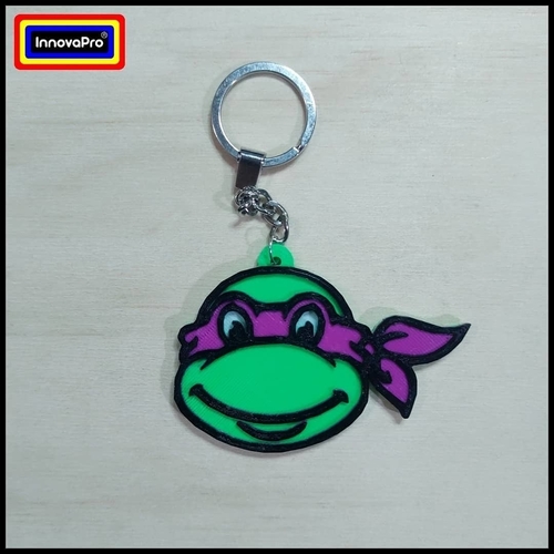 90´s Ninja Turtle Keychain (2x1) 3D Print 400447