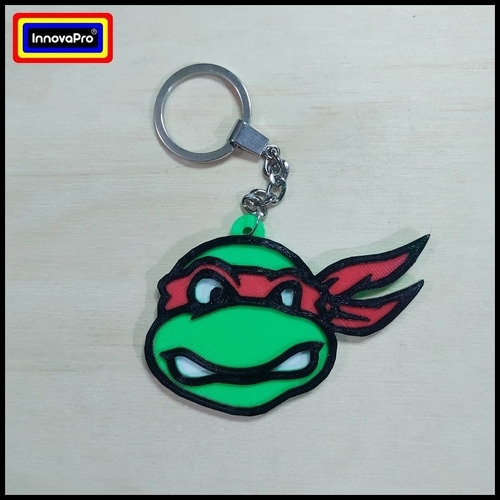 90´s Ninja Turtle Keychain (2x1) 3D Print 400449