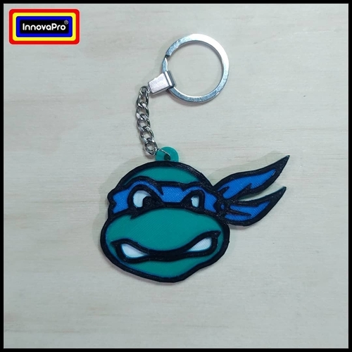 90´s Ninja Turtle Keychain (2x1) 3D Print 400450