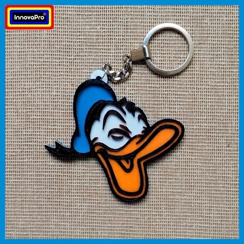 3/4 Donald Duck Keychain
