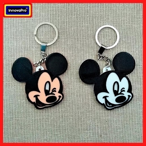 3/4 Mickey Mouse Keychain 3D Print 400464
