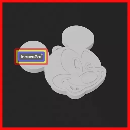 3/4 Mickey Mouse Keychain 3D Print 400465