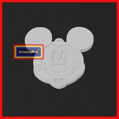 1/4 Mickey Mouse Keychain 3D Print 400469