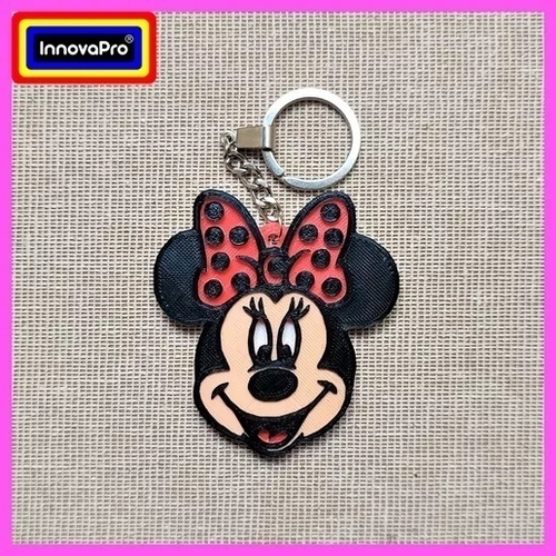 Minnie Keychain 3D Print 400472