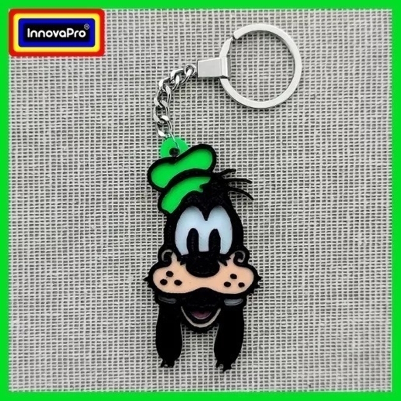 1/2 Goofy/Tribilin Keychain 