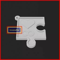 4/4 Infinite Puzzle Keychain - Thumbnail 1