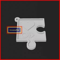 3/4 LGBT Piece of Puzzle Keychain - Thumbnail 1