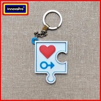 Small 1/4 Male Puzzle Keychain 3D Printing 400492