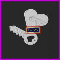 Key and Heart Keychain - Thumbnail 2