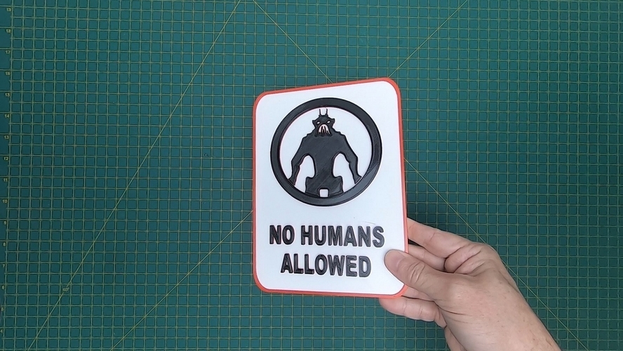 Custom 3D printed signs