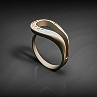 Small elegant ring design​ 3D Printing 400574