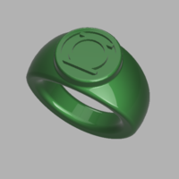 Small Green Lantern Ring 3D Printing 400591