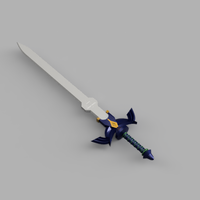Small SMALL The Master Sword - Legends of Zelda - Breath of the Wild 3D Printing 400592