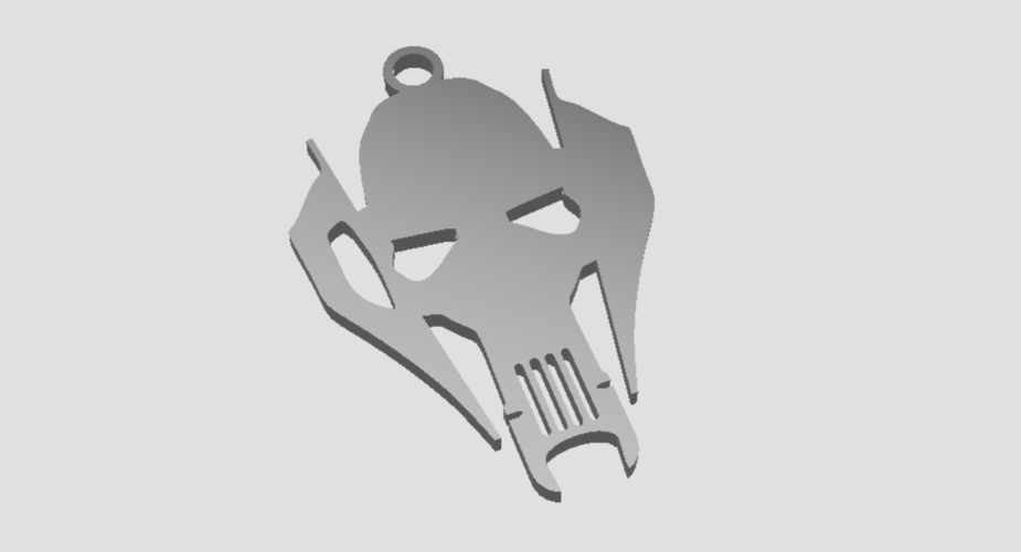 General Grievous Head Keychain - Star Wars 3D Print 400637