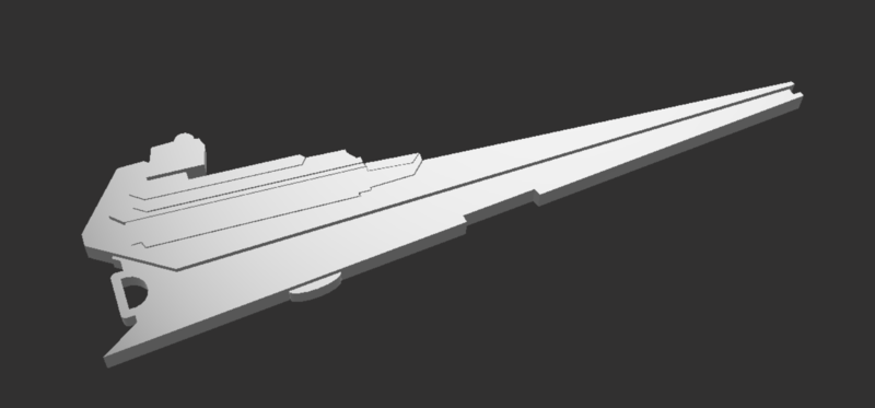 Star Destroyer 2D Key Chain - Star Wars