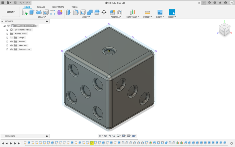 3D Dice Model 3D Print 400733