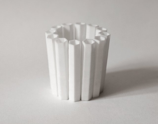 12 Pencil Pot 3D Print 40077