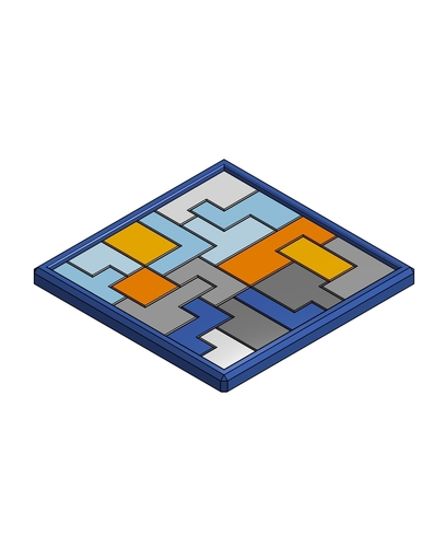 Tetris Puzzle  3D Print 400868