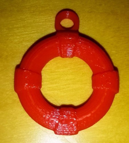 Lifebelt keyring / pendant 3D Print 40088