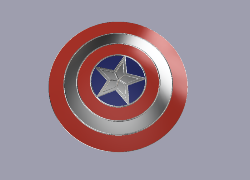 Captain America Shield Small Simple