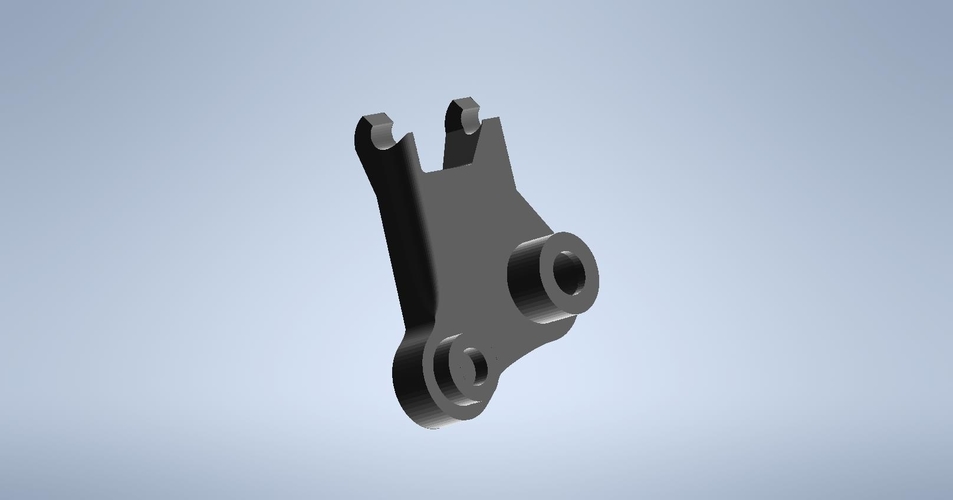 Shimano XT-SLX brake level piston guide left bottom 3D Print 400928