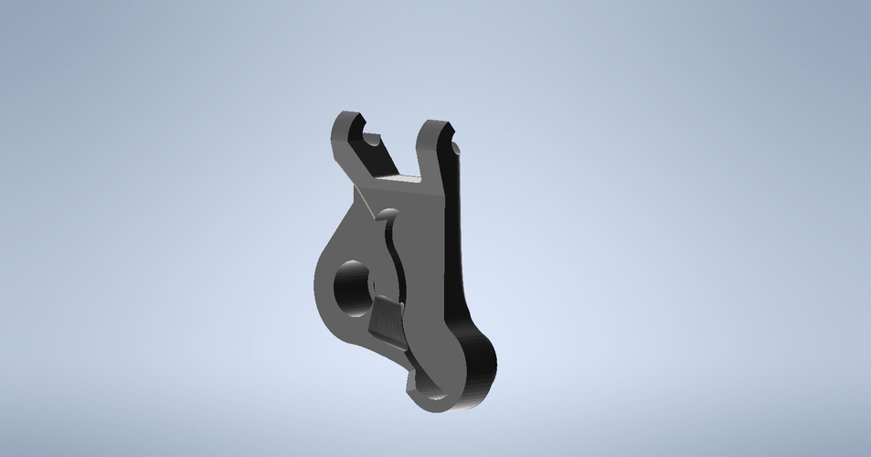 Shimano XT-SLX brake level piston guide left bottom 3D Print 400930