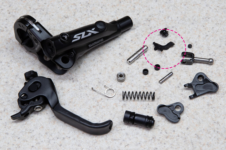 Shimano XT/SLX brake level free stroke adjustment left 3D Print 400973