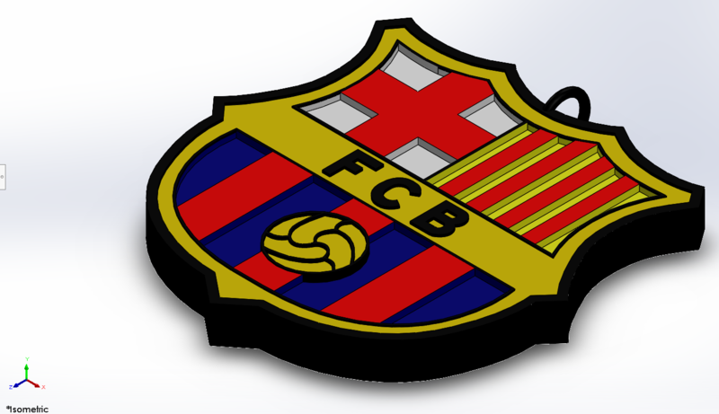 Barcelona Keychain