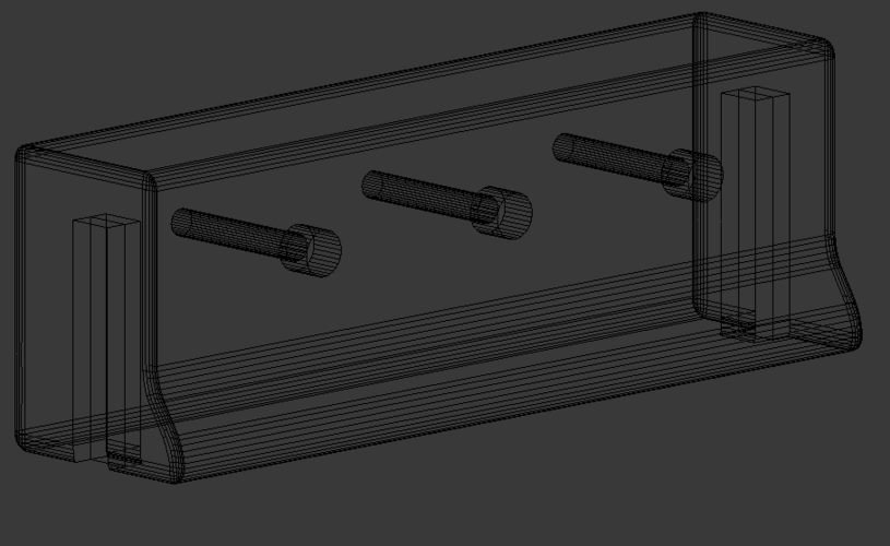 Concrete Parking Block 3D Print 401362