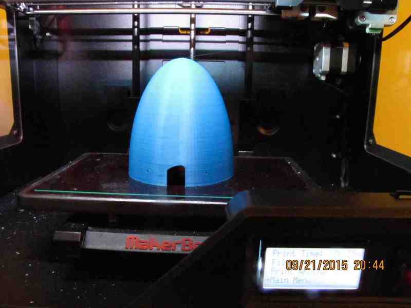 1X1 Conical Spinner and Backplate