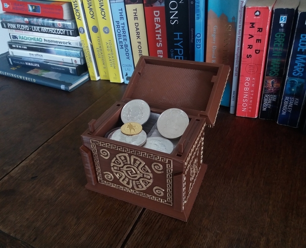 Inca-style treasure Box w/ lock 3D Print 401412