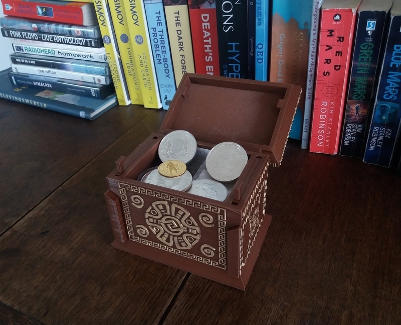 Inca-style treasure Box w/ lock - Pinshape