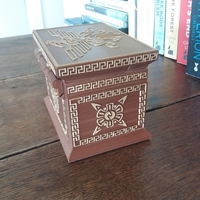 Inca-style treasure Box w/ lock - Thumbnail 3