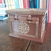 Inca-style treasure Box w/ lock - Thumbnail 4
