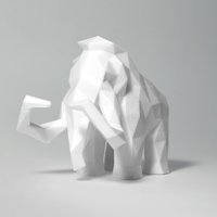 Small Low Poly Mammoth 3D Printing 40144