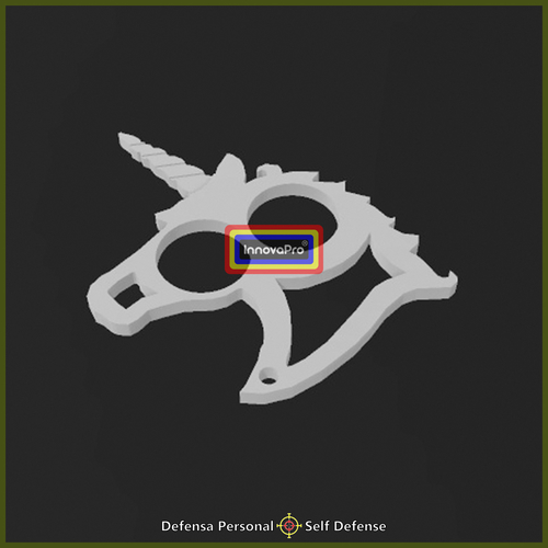 Unicorn Self Defense Keychain 3D Print 401526