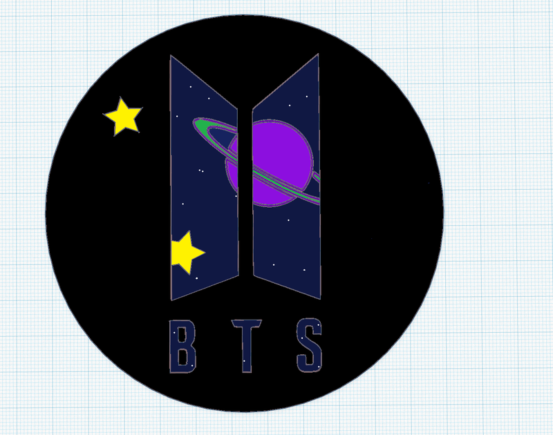 Abstract BTS Coaster