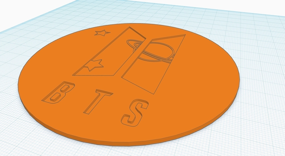 Abstract BTS Coaster 3D Print 401646