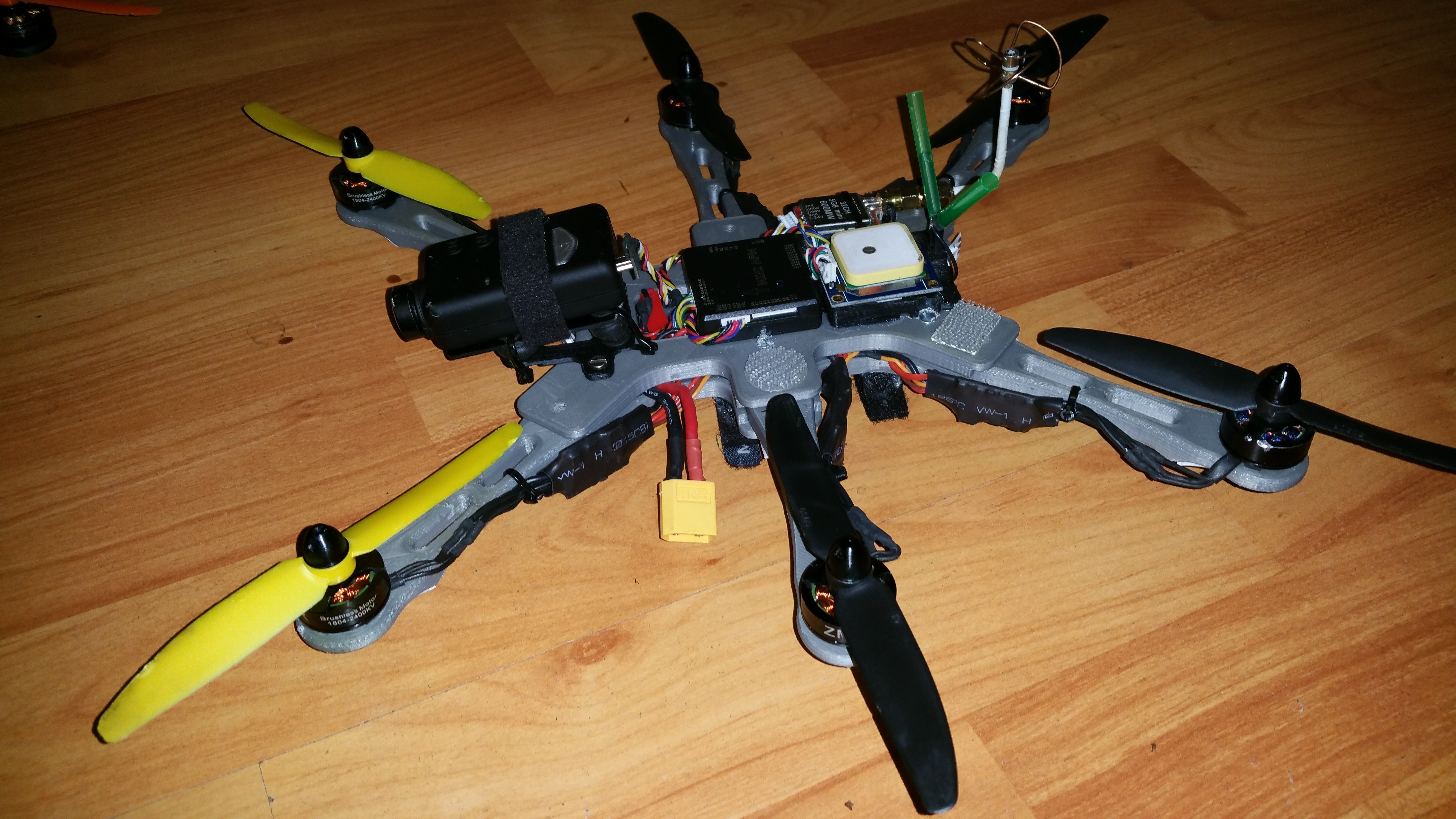 3D Printed FPV Racing Quad Hexa TriCopter frame by Bitwise