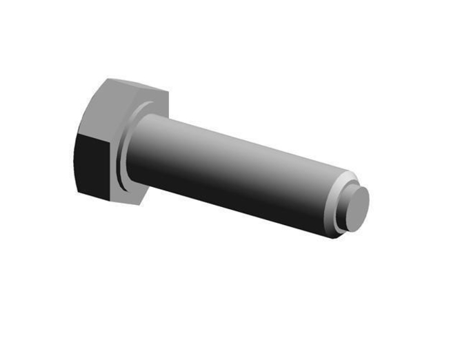 GN 933.5 - Grub screws - hexagonal head, stainless steel 3D Print 401829