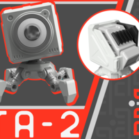 Small SD & MICRO SD CARD HOLDER ROBOT 3D Printing 402336