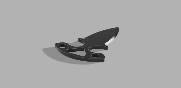Medium cs go shadow knife 3D Printing 40244