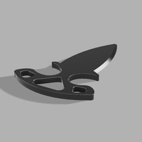 Small cs go shadow knife 3D Printing 40244