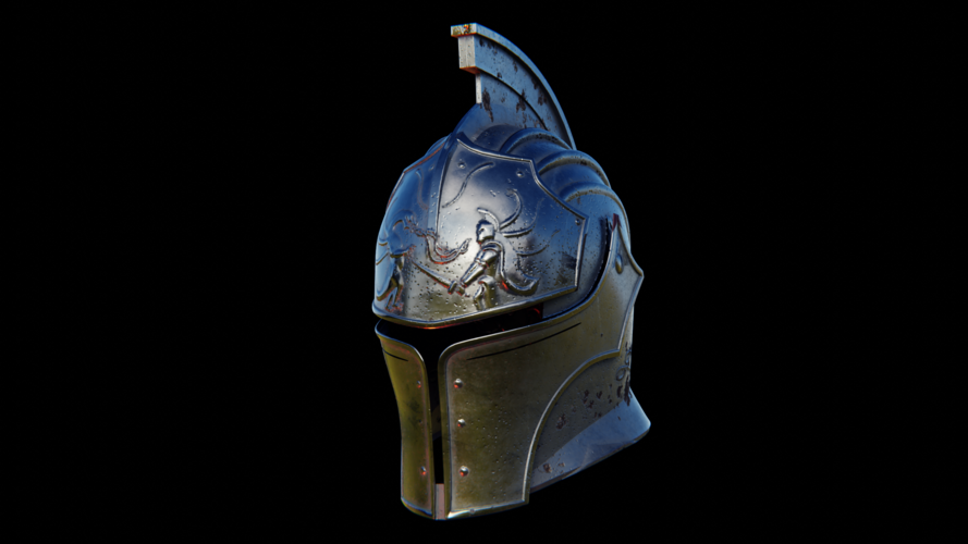 Faraam Knight Helmet from Dark Souls 3D print model