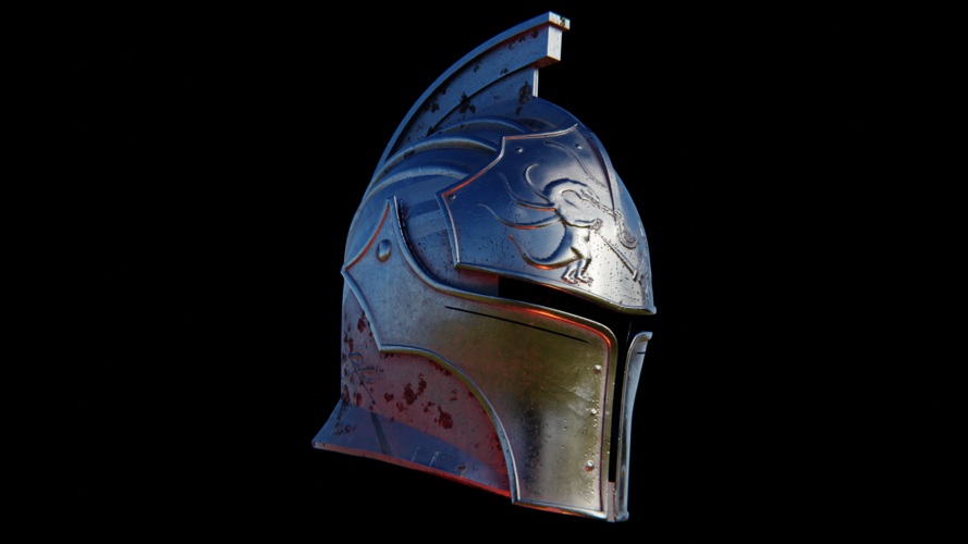 Faraam Knight Helmet from Dark Souls 3D print model 3D Print 402503