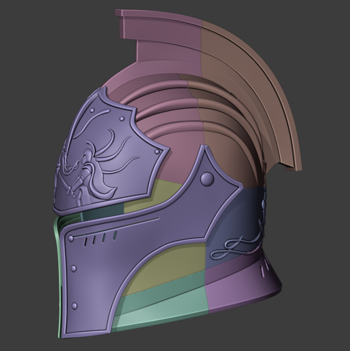Faraam Knight Helmet from Dark Souls 3D print model 3D Print 402506