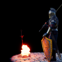 Faraam Knight armor from Dark Souls 3D print model - Thumbnail 4